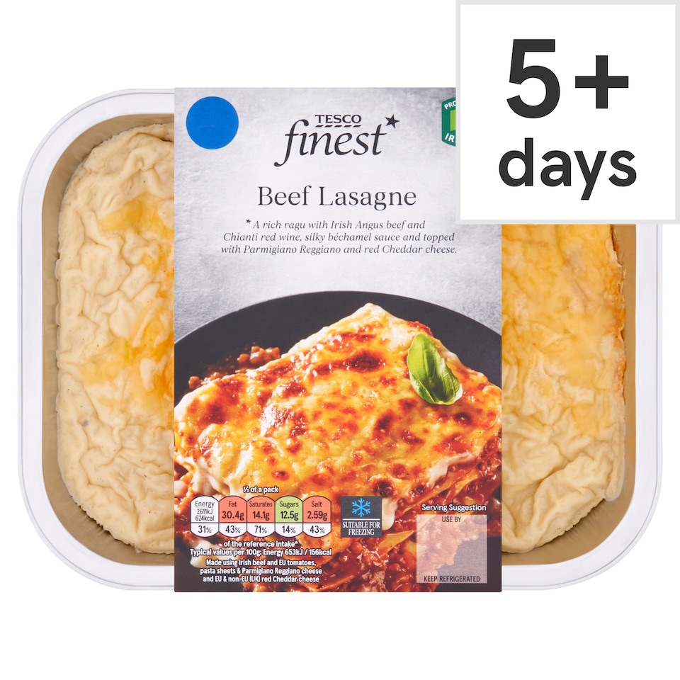Tesco Finest Beef Lasagne 800G