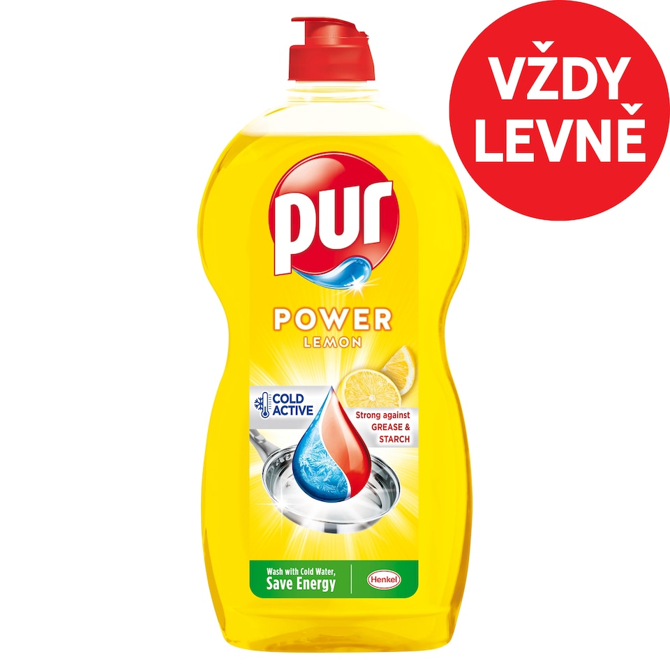 Pur Power Lemon Čisticí prostředek na ruční mytí nádobí 1200ml