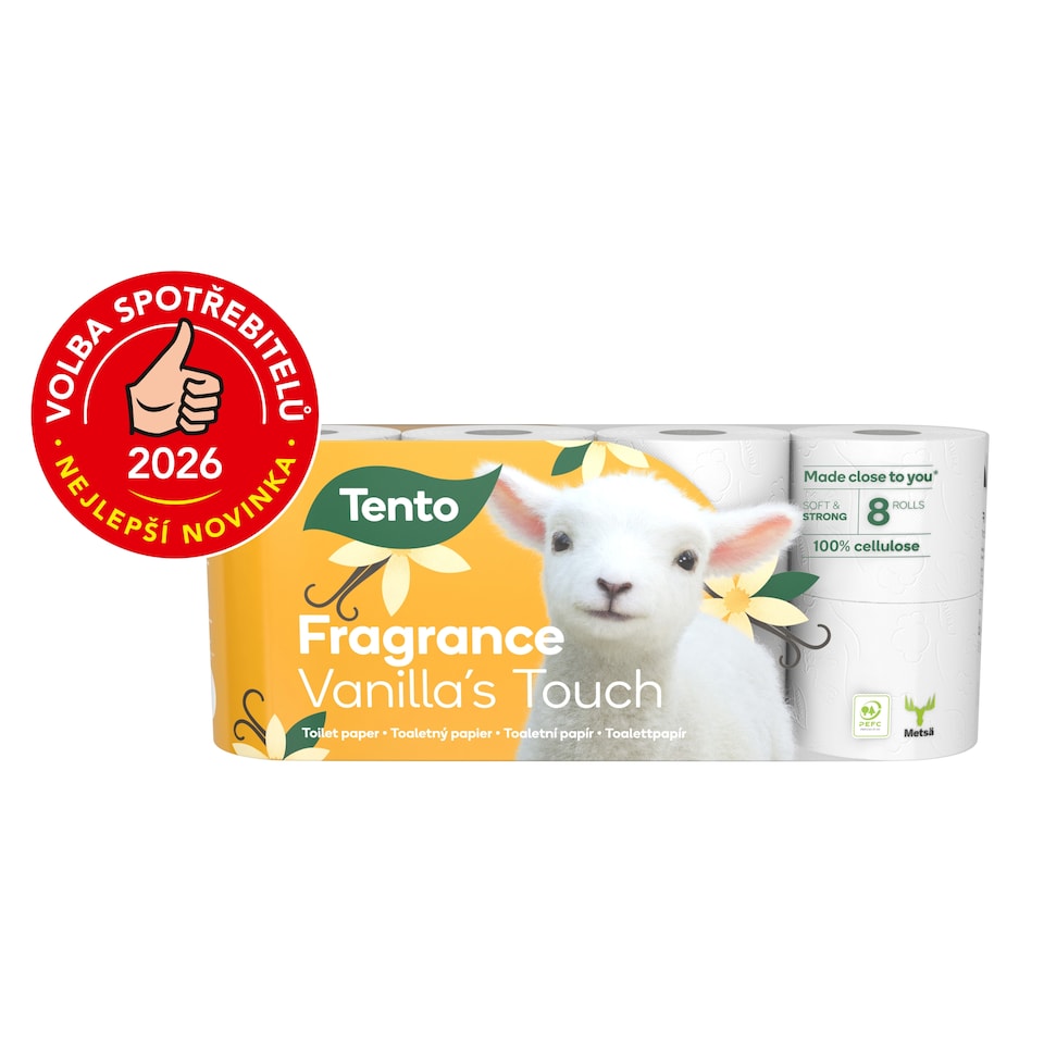 Tento Fragrance Vanilla's Touch Toilet Paper 3 Plies 8 Rolls