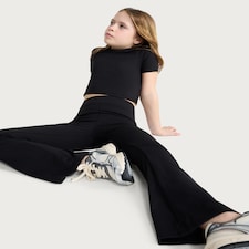 F&F Active Girls ULTRAMOVE Cropped T-Shirt in Black