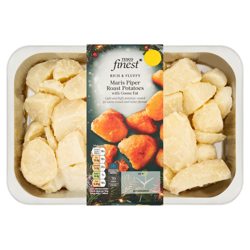 Tesco Finest Maris Piper Roast Potatoes With Goose Fat 800g