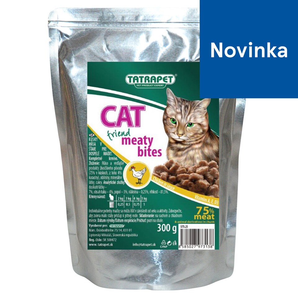 Tatrapet Cat Friend Meaty Bites Chicken in Sauce 300 g
