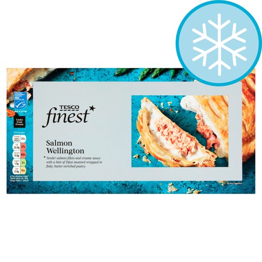 Tesco Finest Salmon Wellington 640G Tesco Groceries
