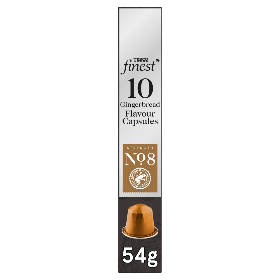 Tesco Finest 10 Gingerbread Flavour Coffee Capsules 54g