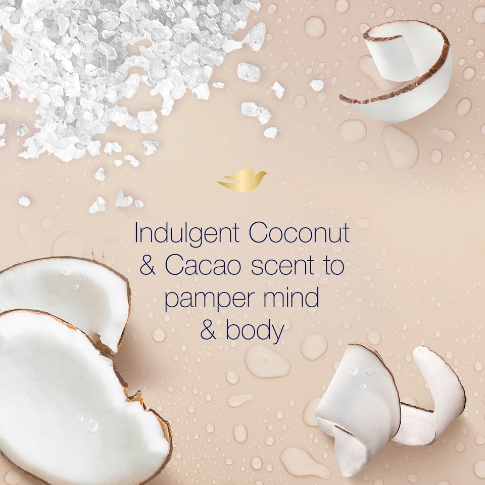 image 1 of Dove Restoring Care Coconut Cacao Bath Salts 900G