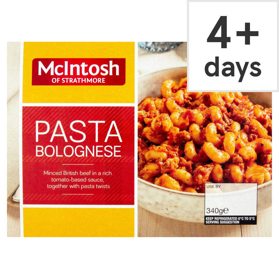Mcintosh Of Strathmore Pasta Bolognese 340G