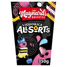 Maynards Bassetts Liquorice Allsorts Sweets Carton 350G