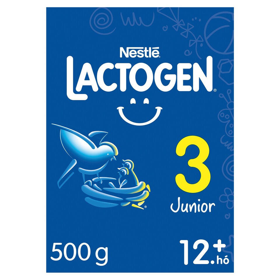 Lactogen 3 Junior Tejalapú anyatej-kiegészítő tápszer 12. hó+ 500 g 1. kép