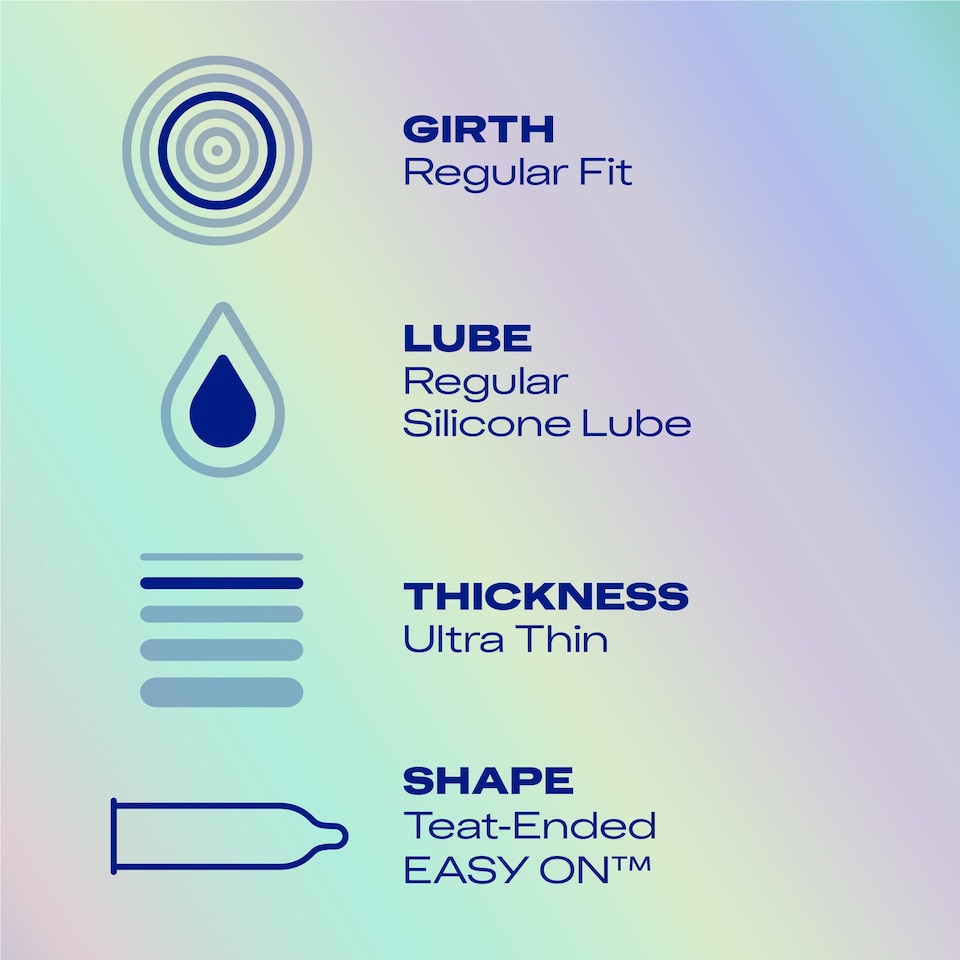 image 1 of Durex Nude Ultra Thin Condoms Enhanced Sensitivity Regular Fit 6s 