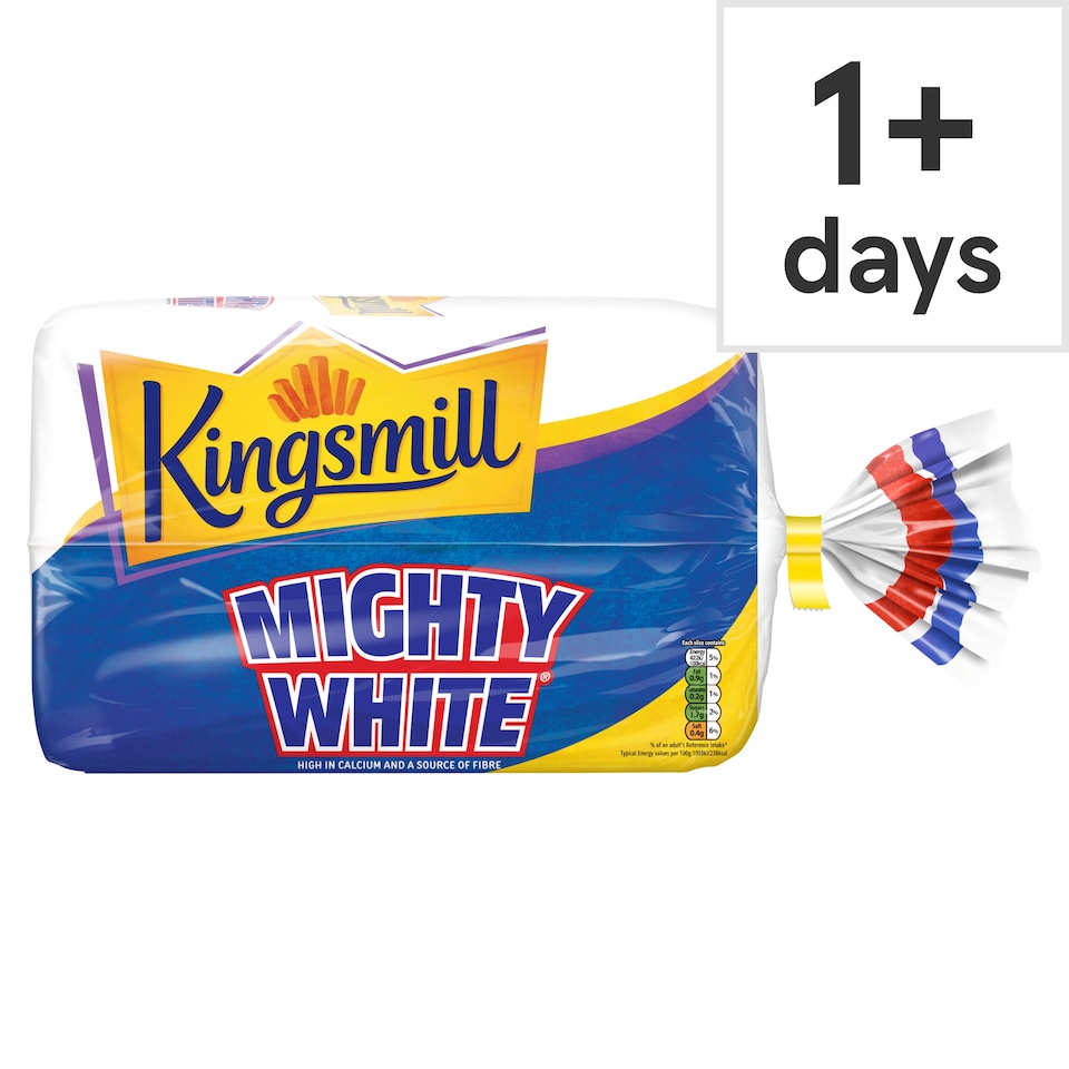 Kingsmill Mighty White Thick Bread with Wheat Fibre 750g