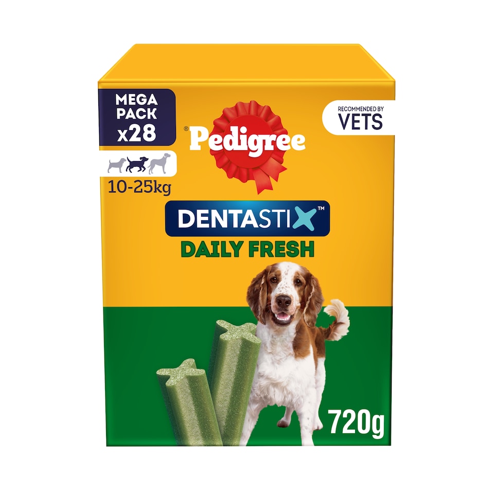image 1 of Pedigree Dentastix Fresh Medium Dog Treats 28 Dental Sticks