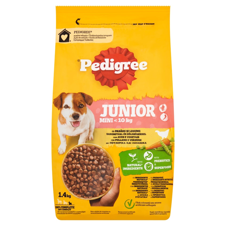 image 1 of Pedigree Junior Mini with Poultry and Vegetables 1.4kg
