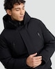 image 2 of F&F Shower Resistant Hooded Puffer Jacket in Black