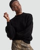 image 1 of F&F Chenille Textured Knitted Crew Neck Jumper in Black