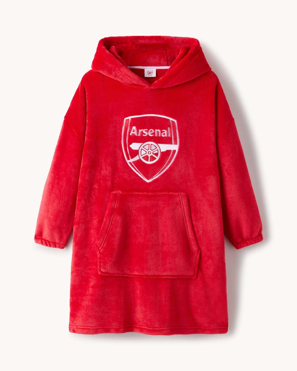 image 1 of Arsenal Fleece Hoodie in Red