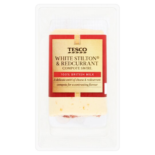 Tesco White Stilton Redcurrant Cognac Swirl 100G Tesco Groceries