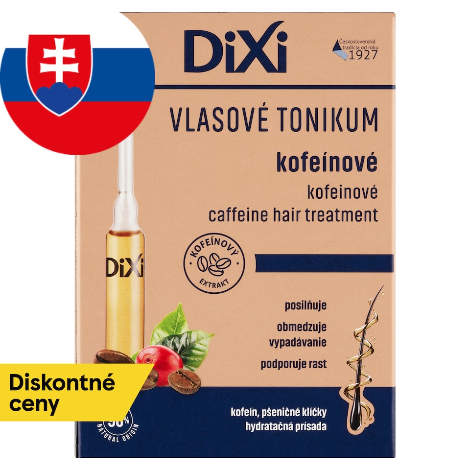 obrázok 1 z Dixi Kofeínové vlasové tonikum v ampulkách 7 x 10 ml
