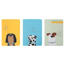 Tesco Best Of Friends Cat/Dog Notebook 3 Pack