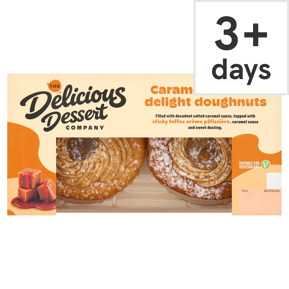 The Delicious Dessert Company 2 Caramel & Toffee Delight Doughnuts