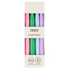 Tesco Block Fun Gel Pens 10 pcs