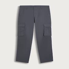 F&F Cotton Rich Straight Leg Cargo Trousers in Grey