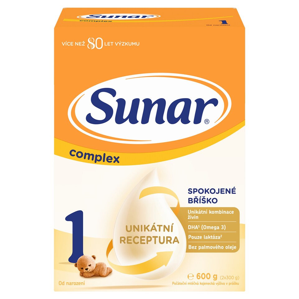 obrázok 1 z Sunar Complex 1 počiatočné dojčenské mlieko 600 g