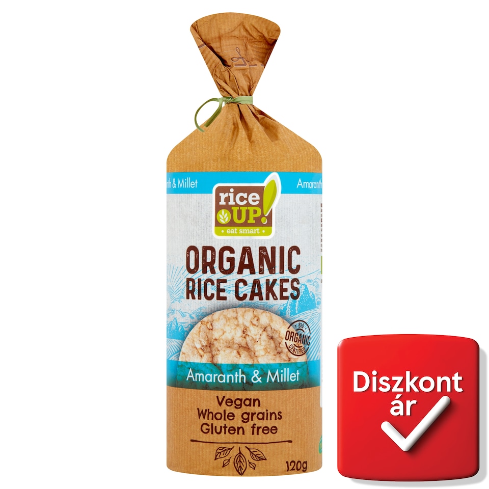 image 1 of RiceUp! Eat Smart Brown Rice Cakes with Amaranth and Millet 120 g
