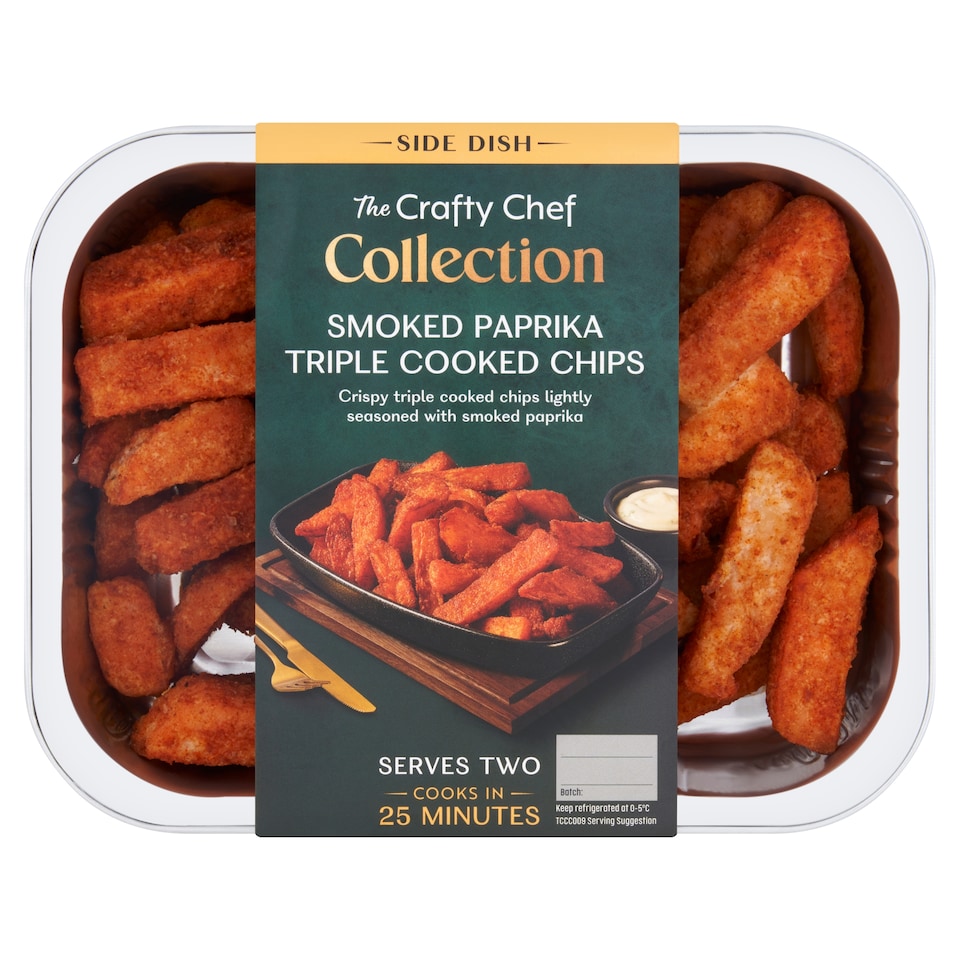 The Crafty Chef Collection Smoked Paprika Triple Cooked Chips 400g