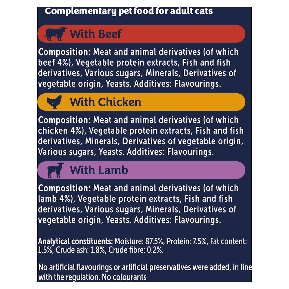 image 1 of Felix Soup Tender Strips Meat Selection Cat Food 6X48g