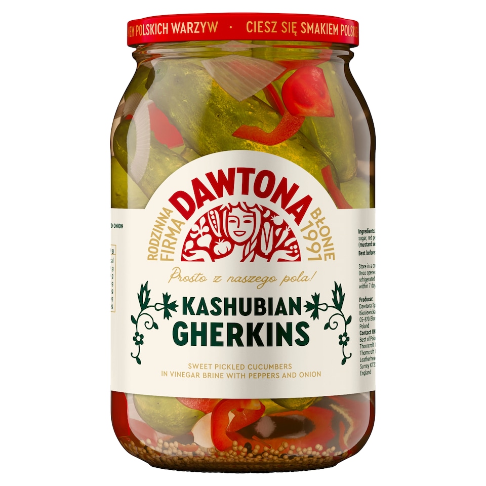 Dawtona Kashubian Gherkins 900g