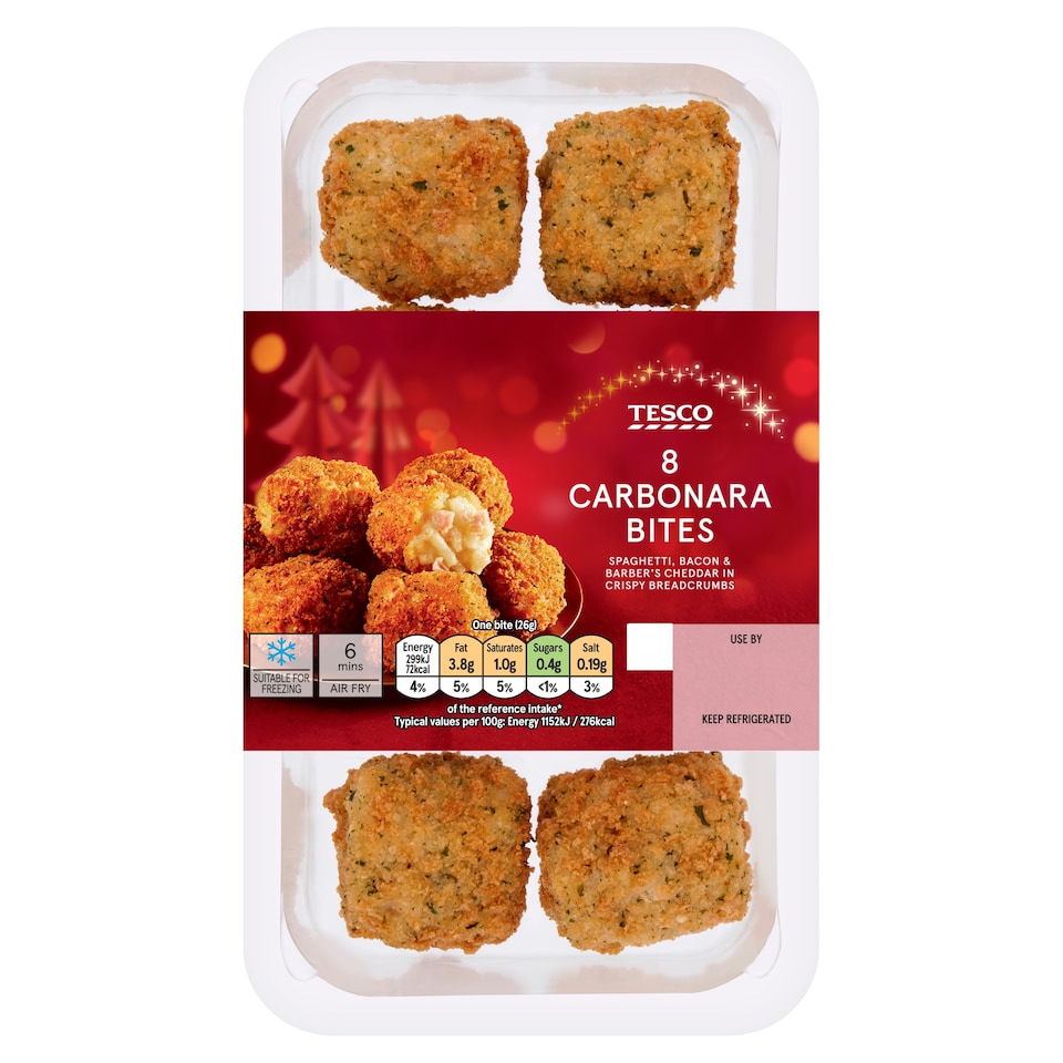 Tesco Carbonara Bites 210G