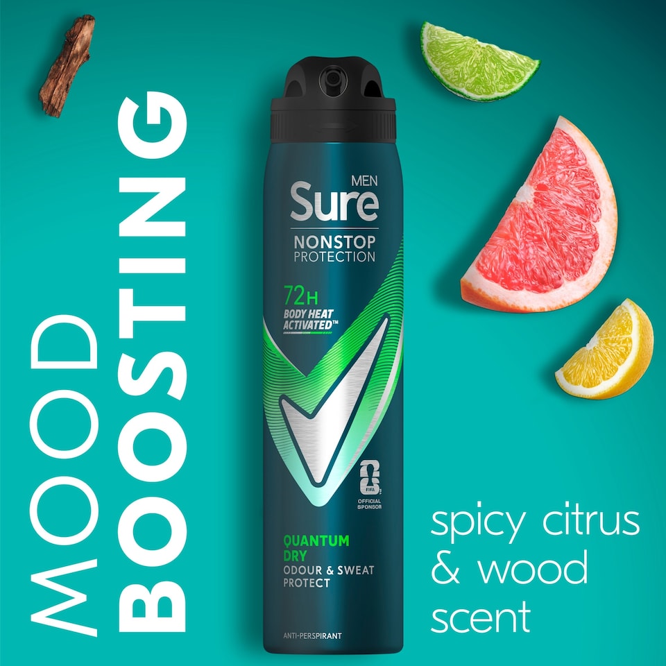 image 1 of Sure Men Nonstop Protection Quantum Dry A/Pspirnt 250Ml