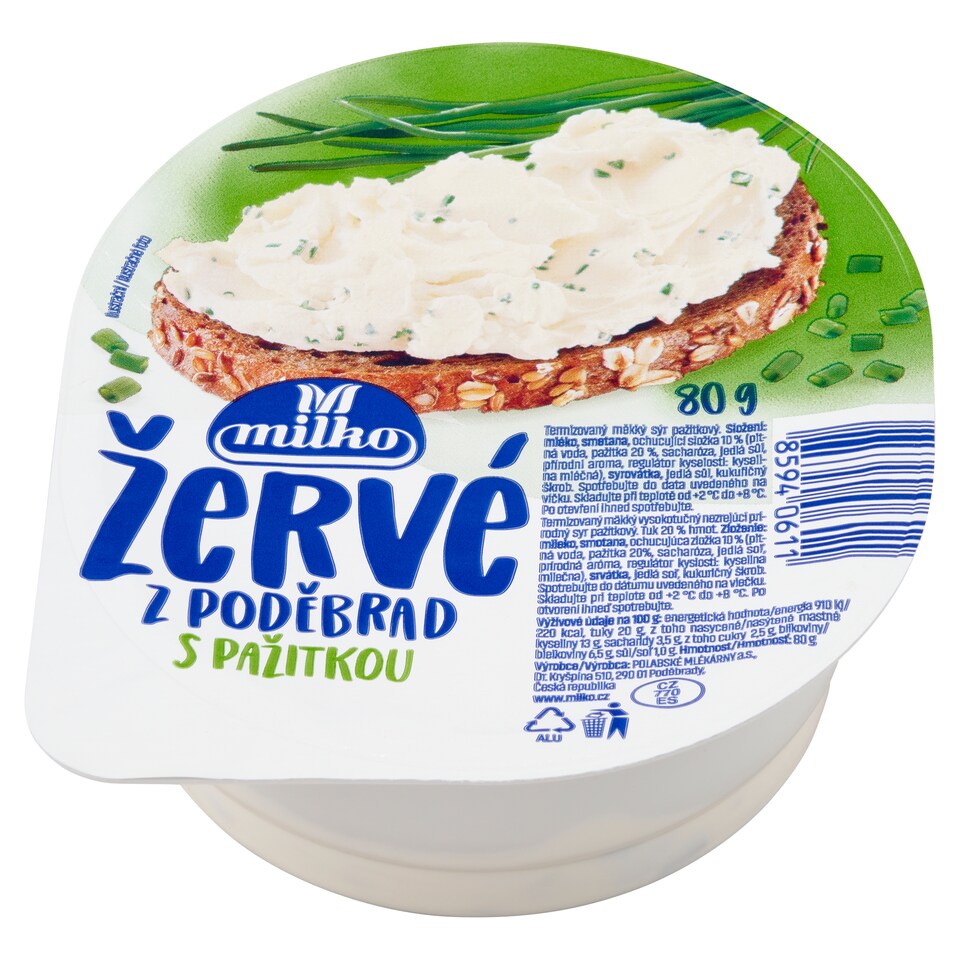 image 1 of Milko Žervé z Poděbrad with Chives 80 g