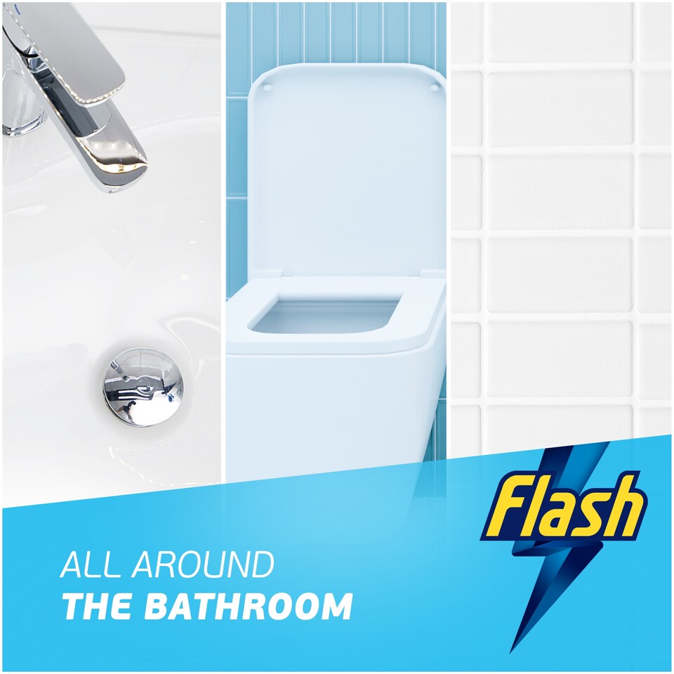 image 1 of Flash Cleaning Spray With Bleach Eucalyptus Scent 500ml