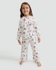 image 2 of F&F Girls Pure Cotton Christmas Print Shirt and Trousers Pyjamas in Multi
