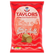 Taylors Ridge Cut Potato Crisps - Thai Sweet Chilli Flavour 150g