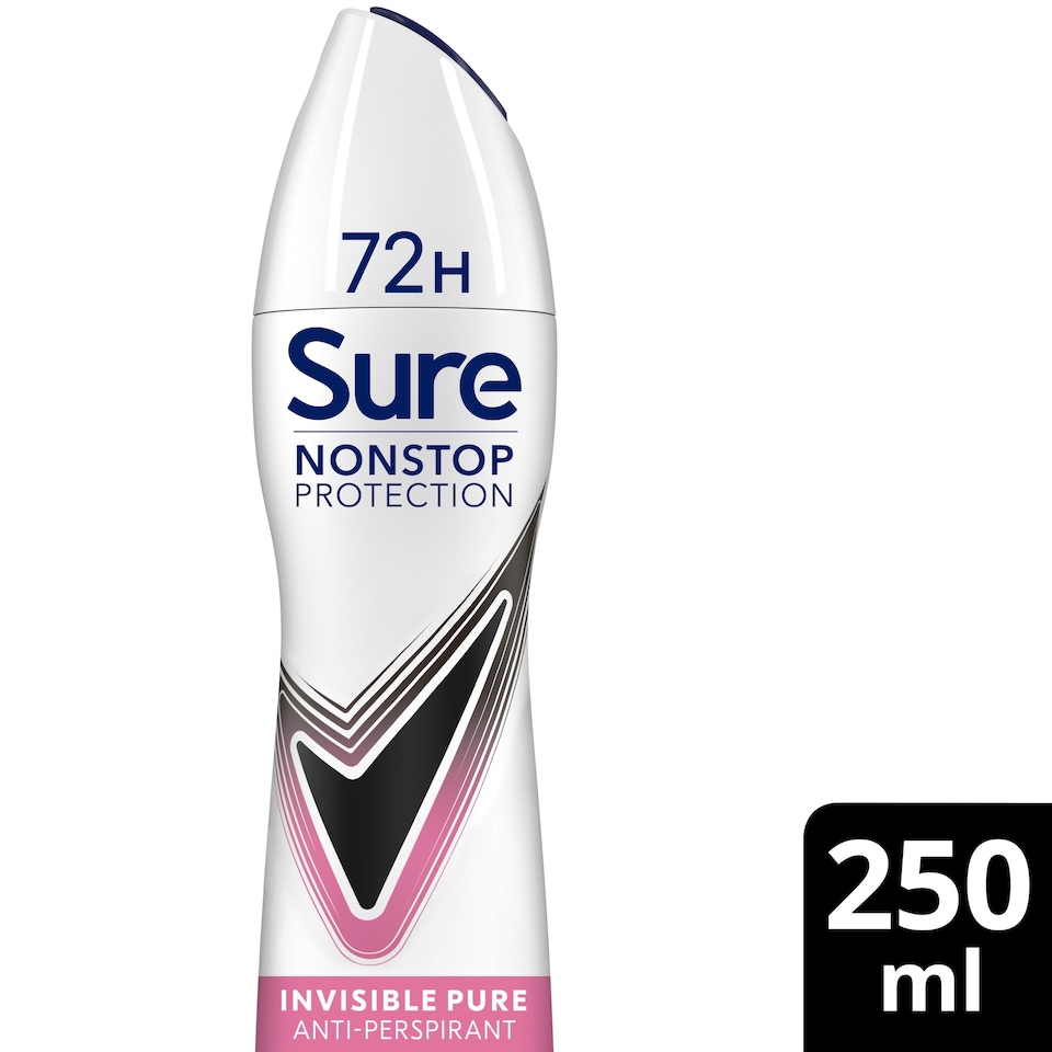 image 1 of Sure 72H Invisible Pure Antiperspirant 250Ml