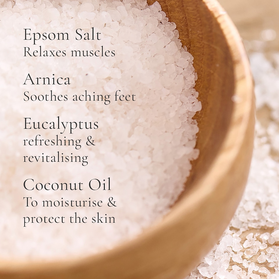 image 1 of Westlab Epsom Salt Foot Care with Arnica, Eucalyptus & Coconut Oil 450g