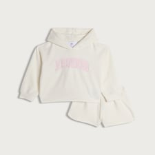 F&F Girls 2-Piece Textured 1989 Pyjama Set in Cream