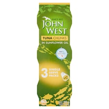 John West Tuna Chunks In Sunflower Oil 3X80g