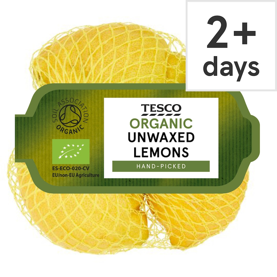 image 1 of Tesco Organic Unwaxed Lemons Minimum 3 Pack