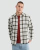 image 1 of F&F Pure Cotton Check Print Long Sleeved Shirt in Cream