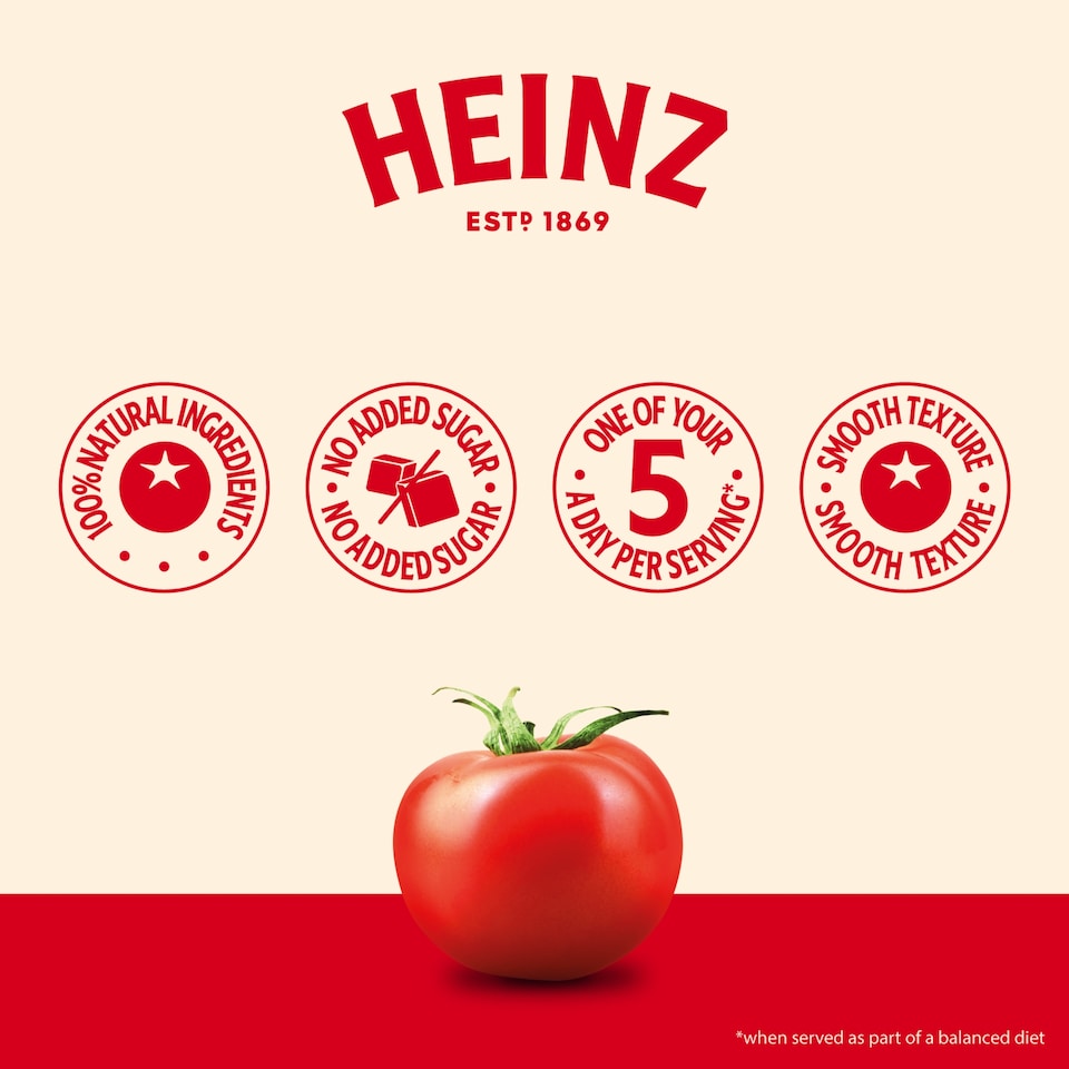 image 1 of Heinz Smooth Tomato Bolognese Pasta Sauce 490g