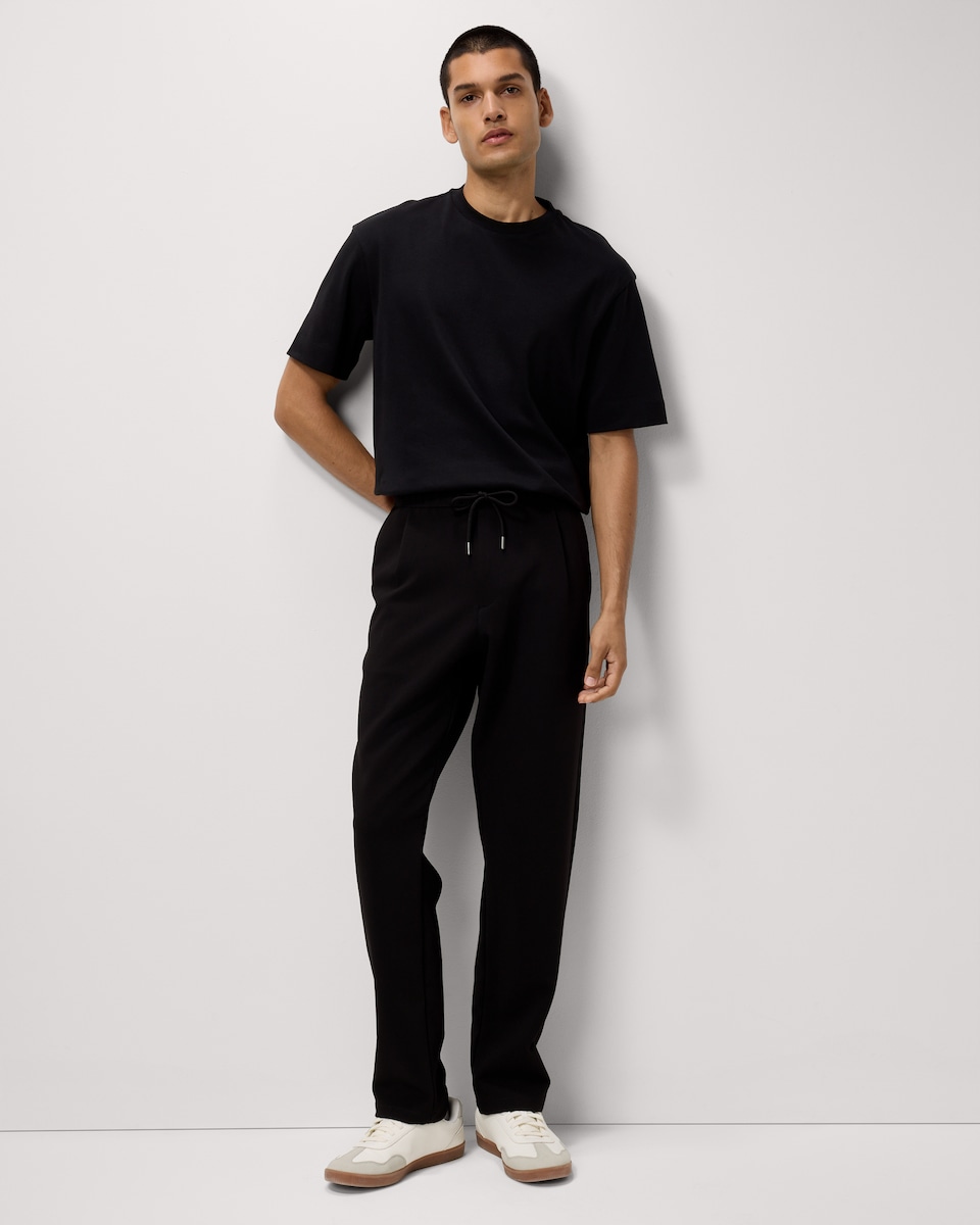 image 1 of F&F Pure Cotton Relaxed Fit T-Shirt in Black