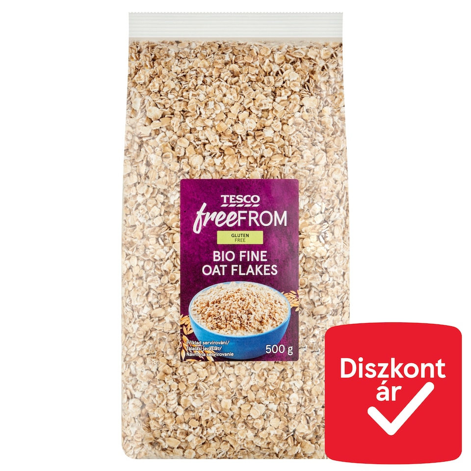 Tesco Free From gluténmentes bio apró szemű zabpehely 500 g