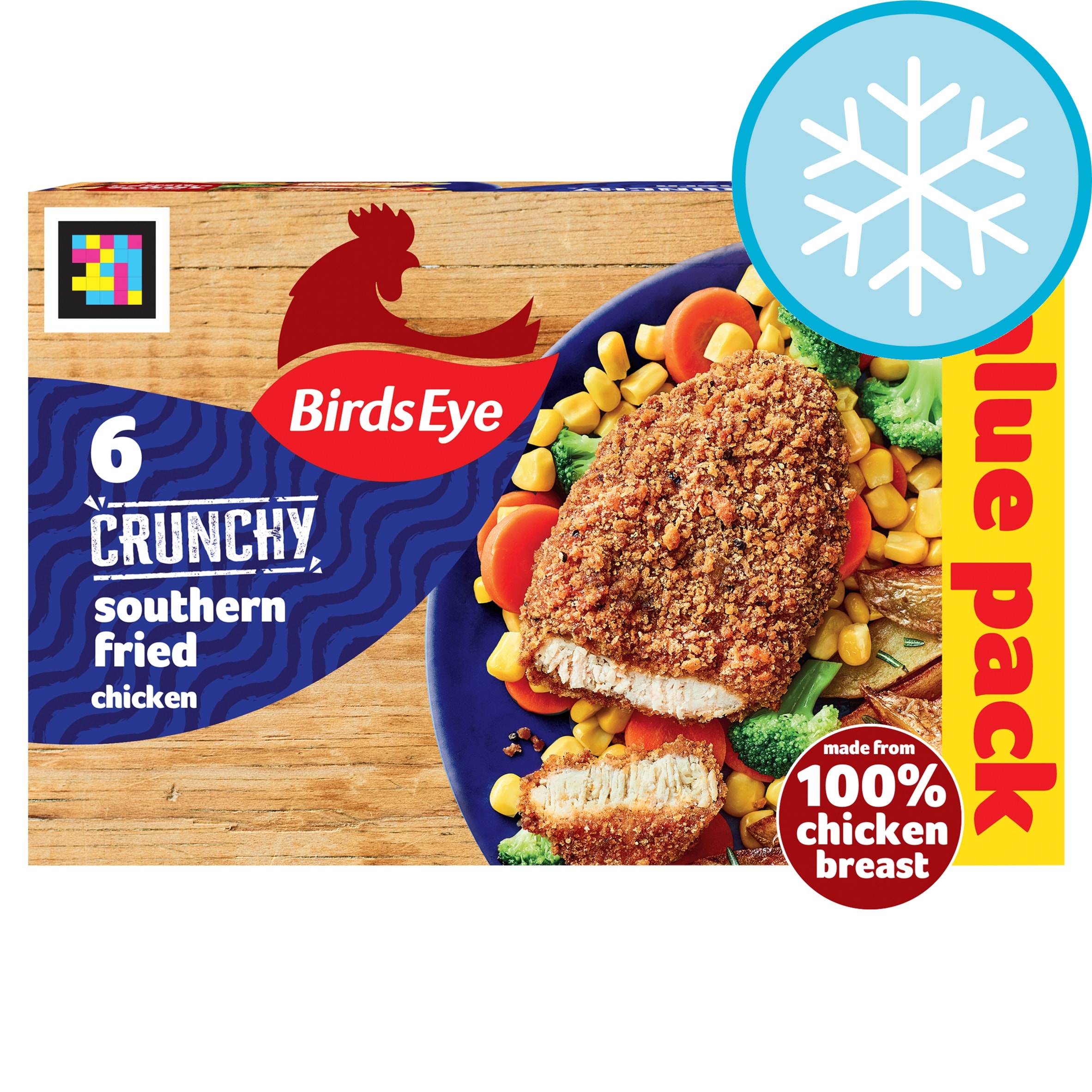 Birds Eye 6 Southern Fried Breaded Chicken Breast Steaks 540g
