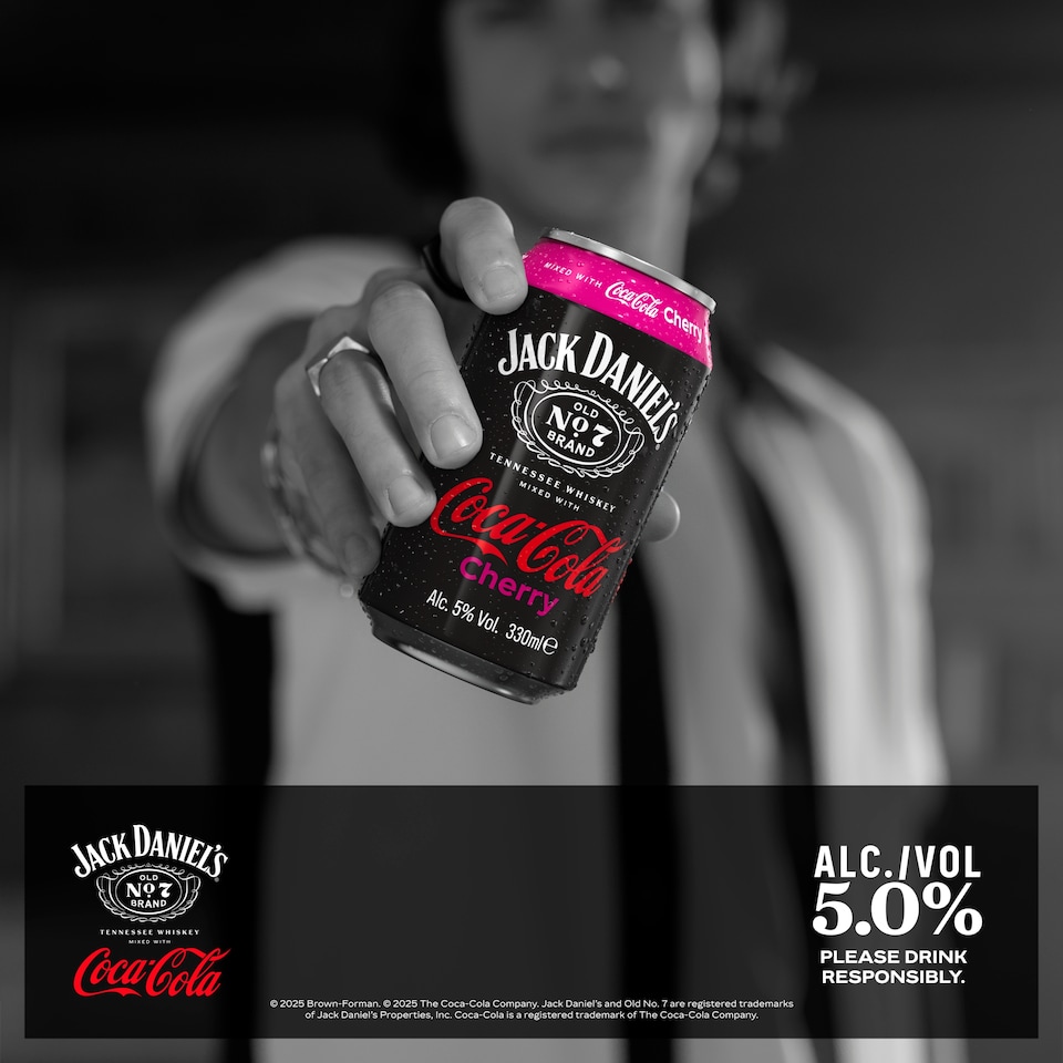 image 1 of Jack Daniels & Coca-Cola Cherry 330ml Can