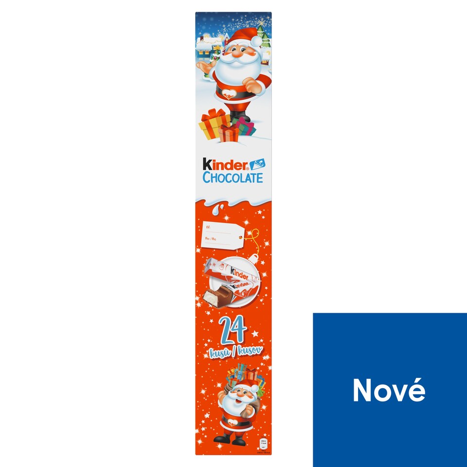 Kinder Chocolate Milk Chocolate Bars with Milk Filling 24 pcs 300g