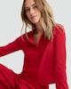 image 1 of F&F Waffle Textured Button Up Cardigan and Trousers Pyjamas in Red