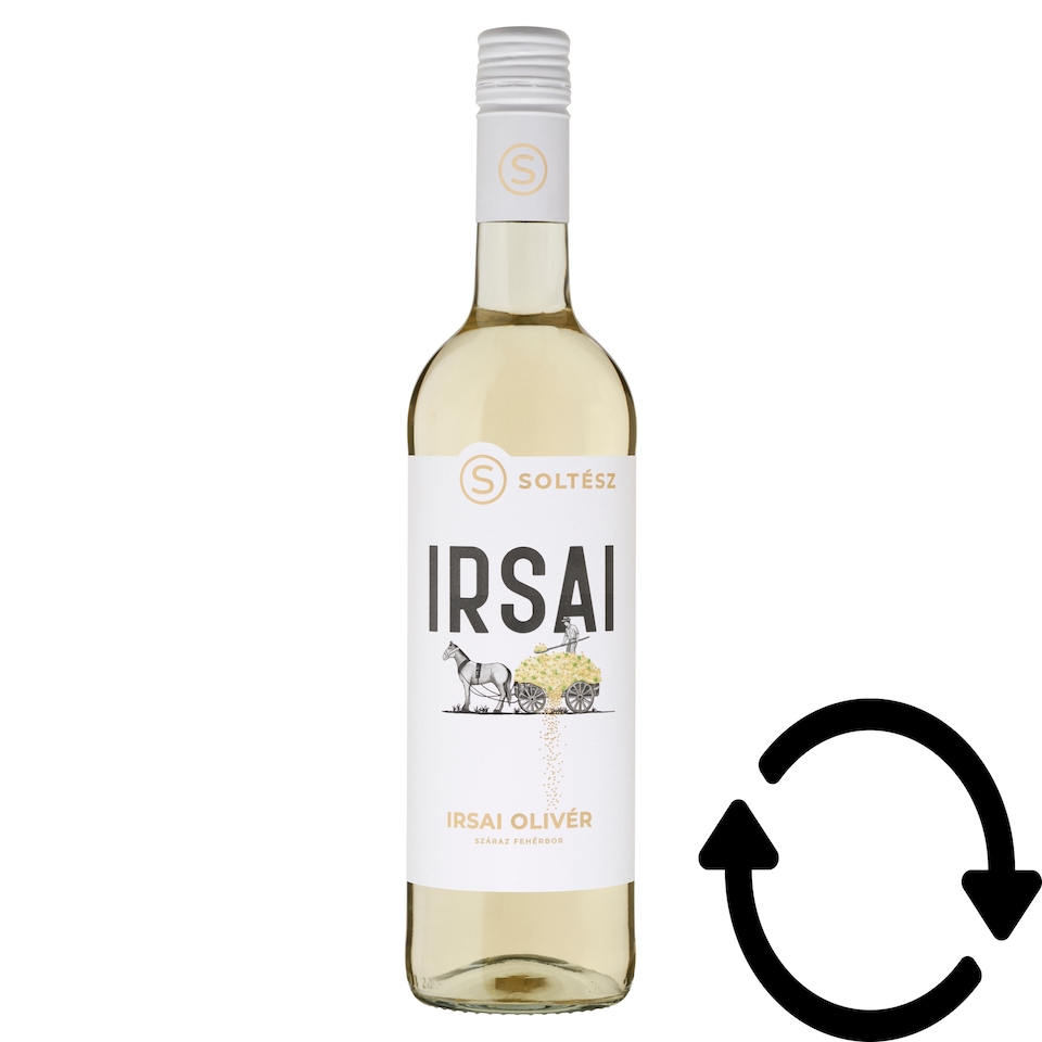 Soltész Felső-Magyarországi Irsai Olivér száraz fehérbor 11,5% 750 ml  1. kép